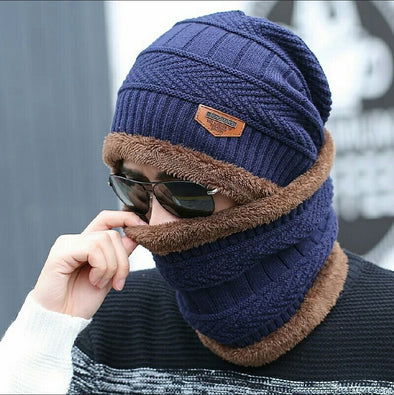 Wool beanie cap and Neck warmer